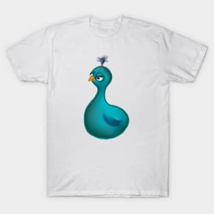 Cute Peacock Drawing T-Shirt